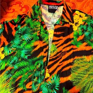 Versace animal print shirt